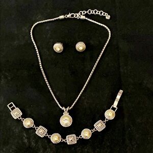 Brighton Silver and Gold Jewelry Set
